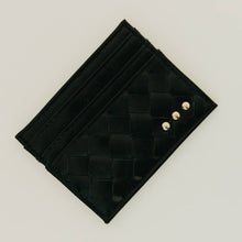 Load image into Gallery viewer, Mariah Woven Small Card Holder Wallet: Cream