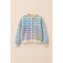 Load image into Gallery viewer, TF26-0715 - Multi color button up cardigan: MOCHA MIX / S-M-L(3-2-1)