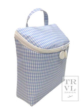 Load image into Gallery viewer, Take Away Lunch Bag - Insulated Gingham Mist: Gingham Mist