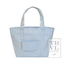 Load image into Gallery viewer, Jumbo Tote - X-large Tote Gingham Mist: Gingham Mist