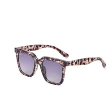 Load image into Gallery viewer, Dani- Women’s Square Sunglasses – Oversized Fall Line: Grey Cheetah