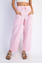 Load image into Gallery viewer, P566437-Ankle Length Cotton Slub Barrel Pant: Lemonilla / S-M-L (2-2-2)