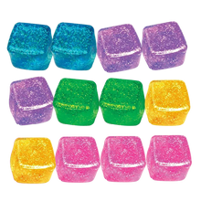 Load image into Gallery viewer, Fun Doh Squish & Squeeze Sparkle Cube Fidget Toy- 12/Display: Wholesale Price