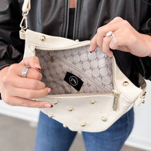 Load image into Gallery viewer, Chic Gold Studded Westlyn Bum Bag: Brown