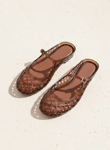 Load image into Gallery viewer, NEMO Jelly Mary Jane Flats Woven Lattice Mesh Shoes: CLEAR / B18