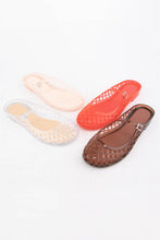 Load image into Gallery viewer, NEMO Jelly Mary Jane Flats Woven Lattice Mesh Shoes: CLEAR / B18