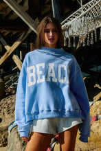 Load image into Gallery viewer, Beach Reversible Mock-neck Crop Sweatshirt