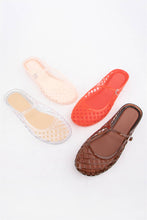 Load image into Gallery viewer, NEMO Jelly Mary Jane Flats Woven Lattice Mesh Shoes: CLEAR / B18