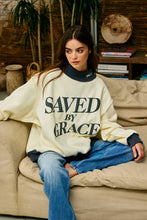 Load image into Gallery viewer, IT2594P-SAVEDBYGRACE | Saved by Grace Puff Print Sweatshirt: CREAM / PINK / S/M-L/XL (3-3)