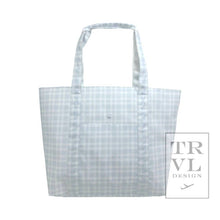 Load image into Gallery viewer, Jumbo Tote - X-large Tote Pimlico Plaid Blue *New!: Pimlico Plaid Blue