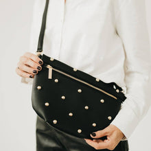 Load image into Gallery viewer, Chic Gold Studded Westlyn Bum Bag: Brown