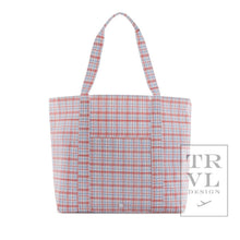 Load image into Gallery viewer, Jumbo Tote - X-large Tote Classic Plaid Red: Classic Plaid Red