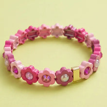 Load image into Gallery viewer, Enamel Stretch Bracelet - Flowers - Daisy - Assorted Styles: Pink + Blue