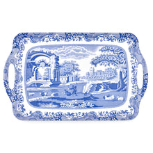 Load image into Gallery viewer, Blue Italian Large Melamine Handled Tray: Melamine / Blue Italian