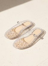 Load image into Gallery viewer, NEMO Jelly Mary Jane Flats Woven Lattice Mesh Shoes: BROWN / B18