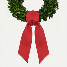 Load image into Gallery viewer, Cotton Wreath Sash | All-Season Holidays Entryway Decor : White