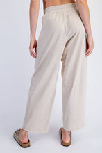 Load image into Gallery viewer, P566437-Ankle Length Cotton Slub Barrel Pant: Lemonilla / S-M-L (2-2-2)
