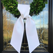 Load image into Gallery viewer, Cotton Wreath Sash | All-Season Holidays Entryway Decor : White