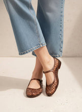 Load image into Gallery viewer, NEMO Jelly Mary Jane Flats Woven Lattice Mesh Shoes: CLEAR / B18