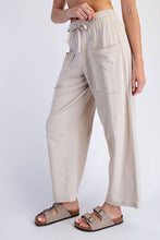Load image into Gallery viewer, P566437-Ankle Length Cotton Slub Barrel Pant: Lemonilla / S-M-L (2-2-2)