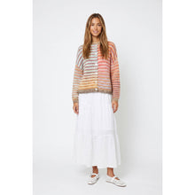Load image into Gallery viewer, TF26-0715 - Multi color button up cardigan: MOCHA MIX / S-M-L(3-2-1)