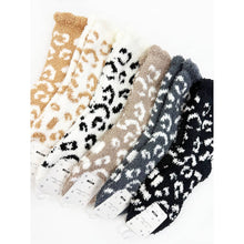 Load image into Gallery viewer, Plush Cozy Leopard Socks: MIX COLOR / ONE(12)