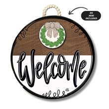 Load image into Gallery viewer, Classic Stain "Welcome" Hanger + Mini