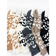 Load image into Gallery viewer, Plush Cozy Leopard Socks: MIX COLOR / ONE(12)