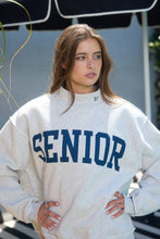 Load image into Gallery viewer, IT2594-SENIOR27 | 'SENIOR' Reversible Mock-Neck Sweatshirt: HEATHER GREY / S/M-L/XL (3-3)