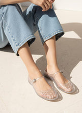 Load image into Gallery viewer, NEMO Jelly Mary Jane Flats Woven Lattice Mesh Shoes: BROWN / B18