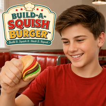 Load image into Gallery viewer, Fun Doh Build A Squish Burger Stack Sensory Toy - 12/Display: Wholesale Price