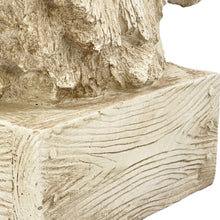 Load image into Gallery viewer, 18" Horsehead Wood-Like Carving Statue Centerpiece: White