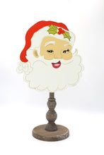 Load image into Gallery viewer, Jolliest Red Santa Topper: 12 inch Topper with peg (fits in the base)