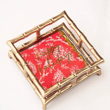 Load image into Gallery viewer, Red Toile Paper Beverage Napkin Packs