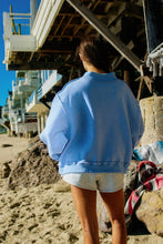 Load image into Gallery viewer, Beach Reversible Mock-neck Crop Sweatshirt