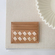 Load image into Gallery viewer, Mariah Woven Small Card Holder Wallet: Emerald