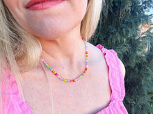 Load image into Gallery viewer, Beaded Necklace - Multi-Colored Beads - Chloe