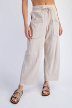 Load image into Gallery viewer, P566437-Ankle Length Cotton Slub Barrel Pant: Lemonilla / S-M-L (2-2-2)