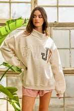 Load image into Gallery viewer, IT2594E-WWJD1 | WWJD Embroidered Mock-neck Sweatshirt
: ASH GREY / S/M-L/XL (3-3)