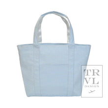 Load image into Gallery viewer, Jumbo Tote - X-large Tote Gingham Mist: Gingham Mist