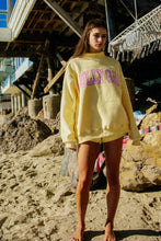 Load image into Gallery viewer, DILLY DALLY Reversible Mockneck Sweatshirt/Butter Yellow