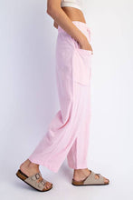 Load image into Gallery viewer, P566437-Ankle Length Cotton Slub Barrel Pant: Lemonilla / S-M-L (2-2-2)