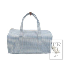Load image into Gallery viewer, Weekender - Gingham Mist Duffel Bag