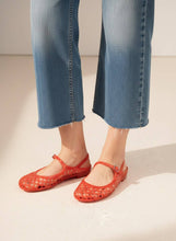 Load image into Gallery viewer, NEMO Jelly Mary Jane Flats Woven Lattice Mesh Shoes: CLEAR / B18