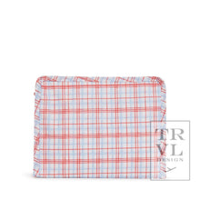 Load image into Gallery viewer, Roadie Medium - Classic Plaid Red Zip Pouch