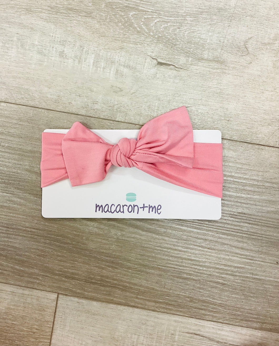 Pink taffy bow headband