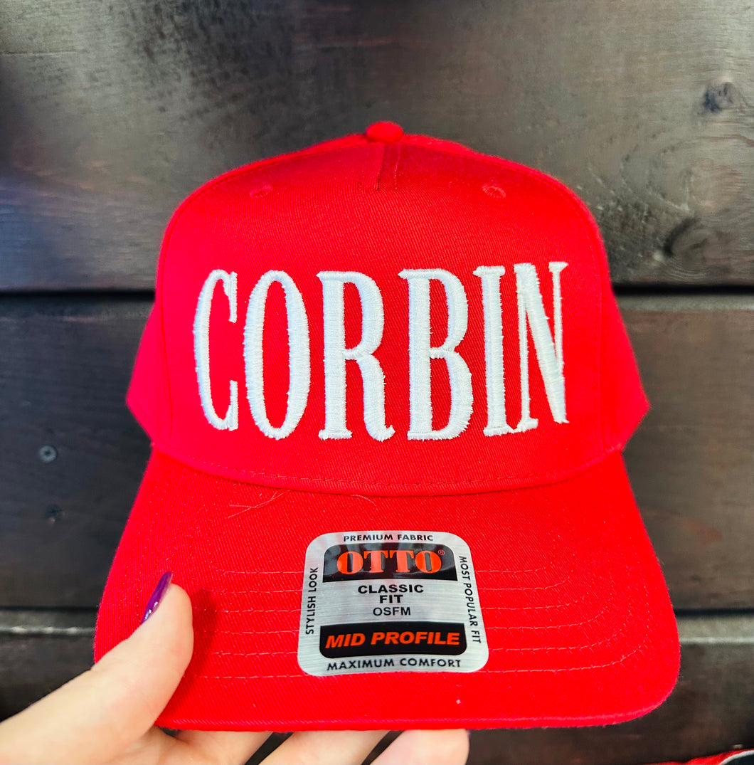 Embroidered Corbin Hat