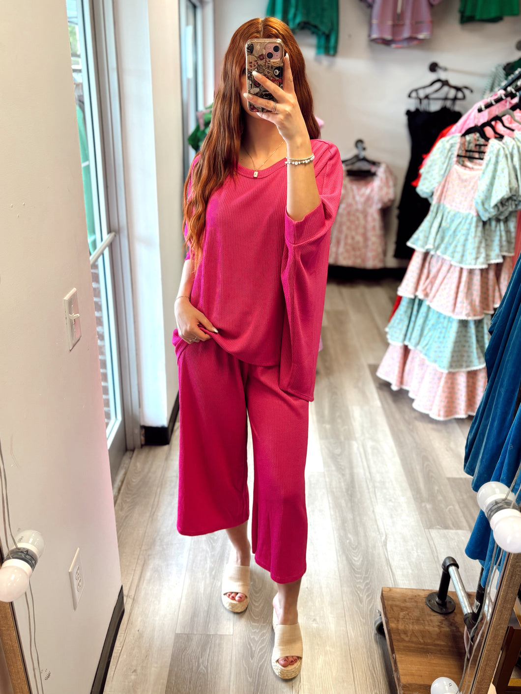 Hot Pink Lounge Set
