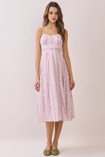 Load image into Gallery viewer, Floral Print Empire Waist Smocked Back Dress
