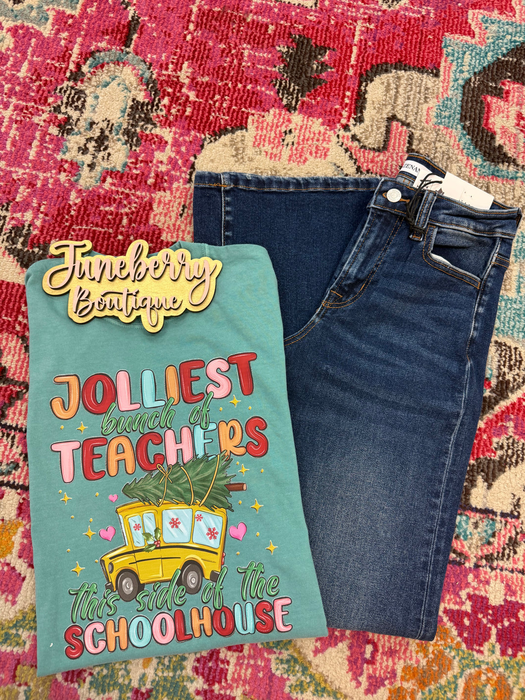 Jolliest bunch of teachers comfort color tee